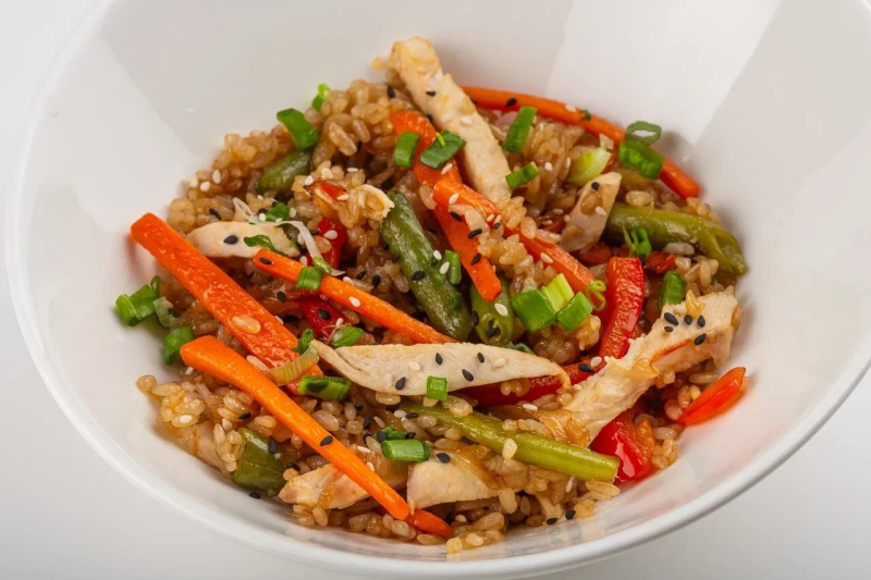 Рис с курицей