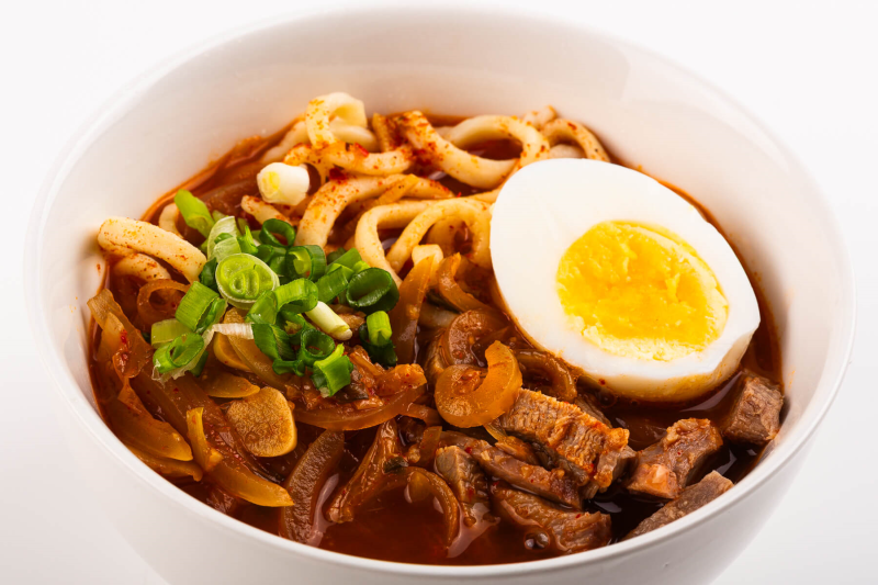 Острый суп кимчи